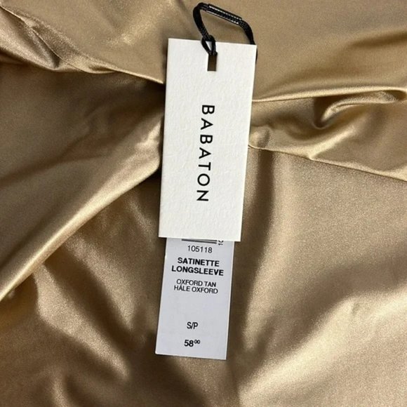 Aritzia Babaton Satinette Squareneck Longsleeve Bodysuit NEW UNWORN - Picture 2 of 5